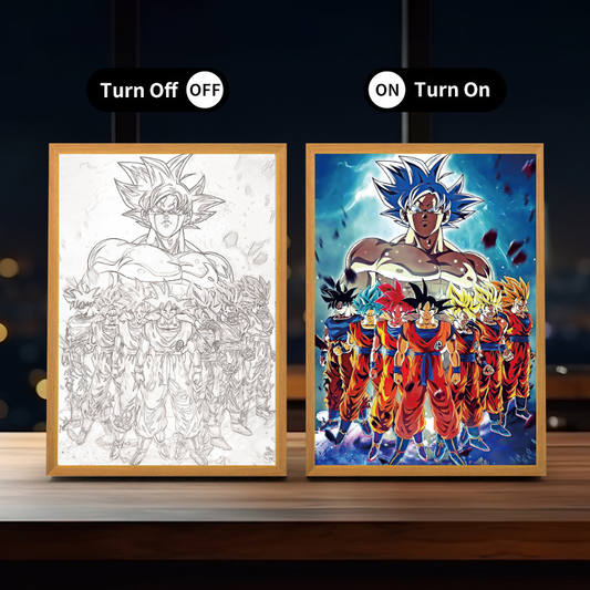 Anime Aura Light Frame: Goku Forms Edition ~ Dragon Ball