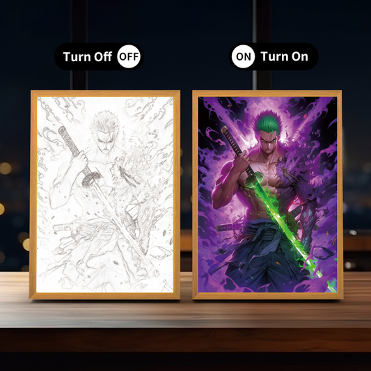 Anime Aura Light Frame: Zoro Edition ~ One Piece