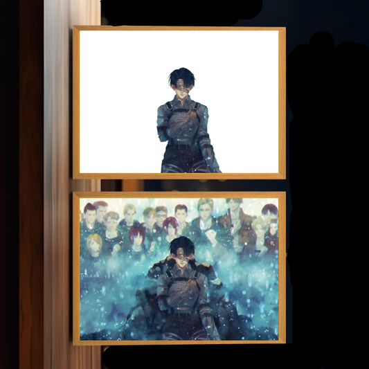 Anime Aura Light Frame: Levi x Survey Corps ~ Attack on Titan