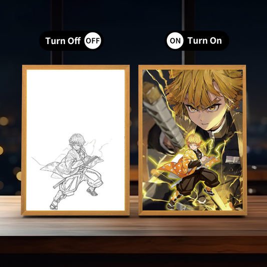 Anime Aura Light Frame: Zenitsu Edition ~ Demon Slayer